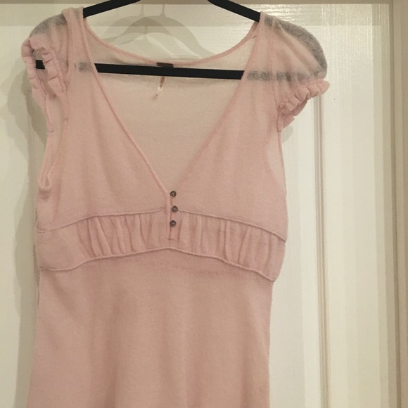 Pretty lilac pink Free People Knit shirt - Picture 2 of 3